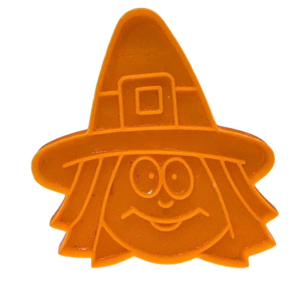 Vintage Witches Cookie Cutters Orange Spooky Play Doh Fun Halloween‎ Set Of Four